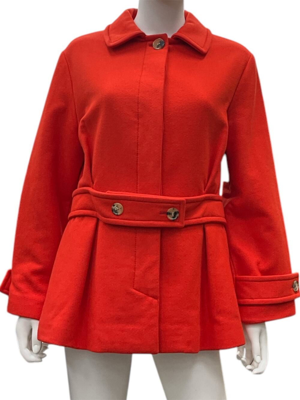 Viktor & Rolf Peacoat Women’s Size 12 Wool/Cashmere Blend in Burnt Orange